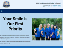 Tablet Screenshot of loftindental.com